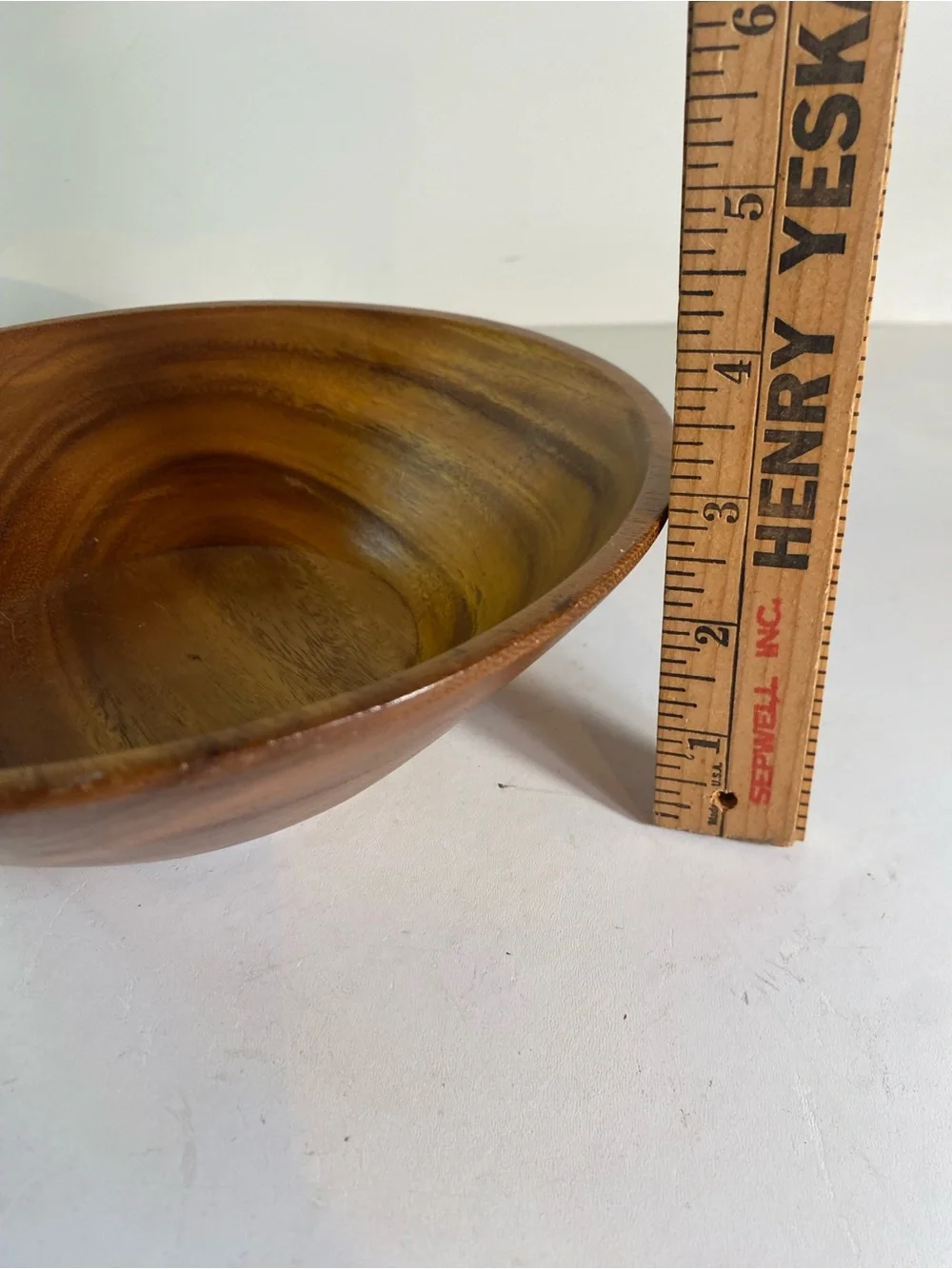 Wooden Salad Bowl 4 Salad Bowls Fork & Spoon 5th Bowl Included With Chip